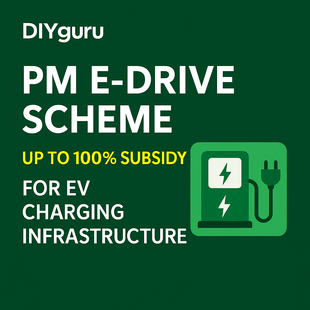 Government rolls out 100% subsidy for EV charging infrastructure under PM E-Drive
